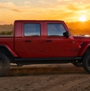 A red jeep gladiator