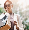 woman with shopping bags