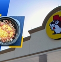 Buc-ees store exterior and featured item