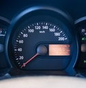 car dashboard and speedometer inside car
