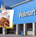 Walmart store exterior logo and featured item