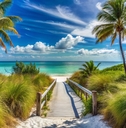 Panoramic View of Sanibel Island Beach