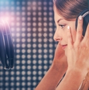Singer in Recording Studio