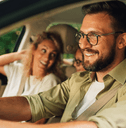 Family in a car