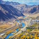 Aerial picture of Glenwood Springs valley