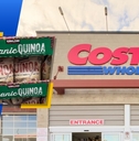 Costco store exterior and featured item