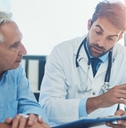 health insurance discussion with doctor
