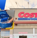 Costco store exterior and featured item