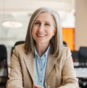 smiling confident senior businesswoman