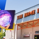 home depot store exterior and featured item