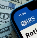 irs website is seen on an iphone