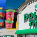 Dollar tree store logo and featured item