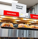 rotisserie chicken inside building