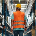 male worker walking at warehouse