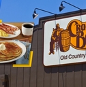 cracker barrel store exterior and featured item