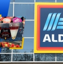 aldi store exterior and featured item