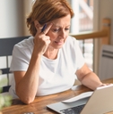 pensioner having depressed look