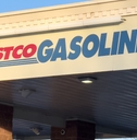 costco gasoline station sign