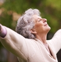 A happy senior