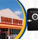 The home depot store exterior and featured item
