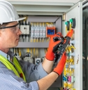 electrician installing electrical wires