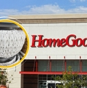 HomeGoods store exterior and featured item