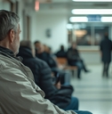 crowded waiting room