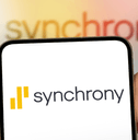 Synchrony logo on a smartphone