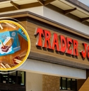 trader joe&#x27;s store exterior and featured item