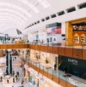 inside of a large shopping mall