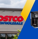 costco header with coffee maker