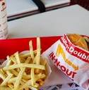 inside of in n out burger restaurant