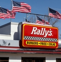 rallys drive thru fast food restaurant