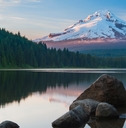 volcano mountain mt hood in oregon