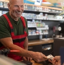 taking cash payment from costumer 