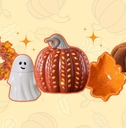 Ceramic pumpkin collage