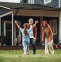 happy to meet their granddaughter