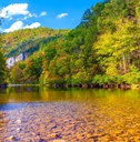 Arkansas river surrounded by trees