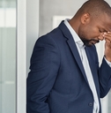 stressed businessman at the office
