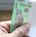 a person holding a us treasury tax refund