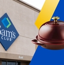 sam&#x27;s club exterior logo and featured item