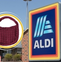 Aldi store logo and featured item