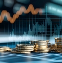 stock market graph representing financial growth