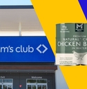 Sam&#x27;s Club store with canned chicken breast collage