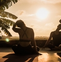 Group doing yoga