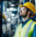 engineer wearing safety helmet 