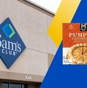 Sam&#x27;s Club store with pumpkin cheesecake collage