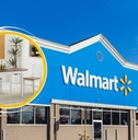 Walmart storefront with table collage