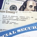 social security card and treasurey check concept