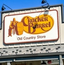 Cracker Barrel restaurant sign
